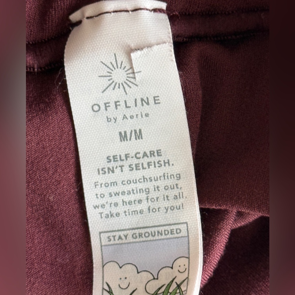 OFFLINE By Aerie Hi-Rise 7/8 Legging Burgundy Size Medium Real Me Medium - Picture 8 of 9